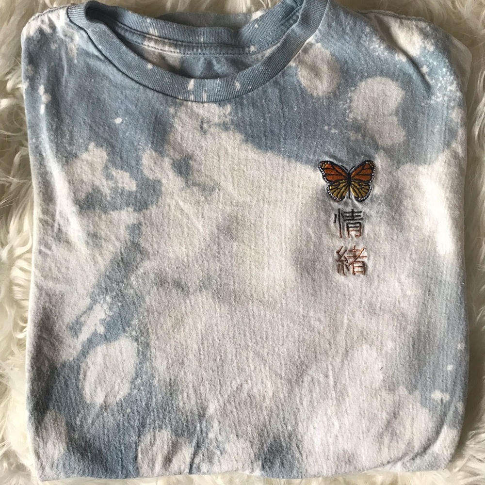 acid wash pacsun graphic tee
